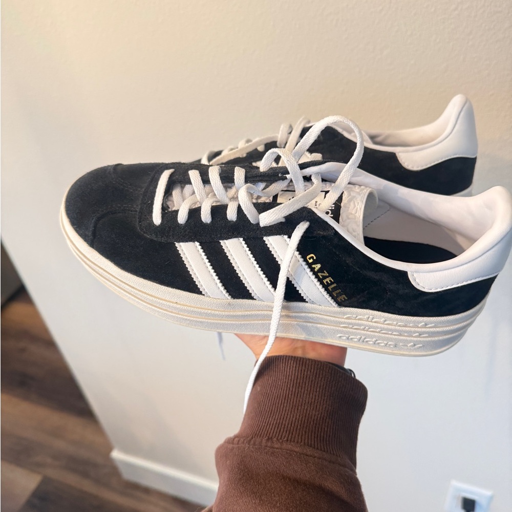 Adidas  Black and White Platform Sneakers - Picture 6 of 6